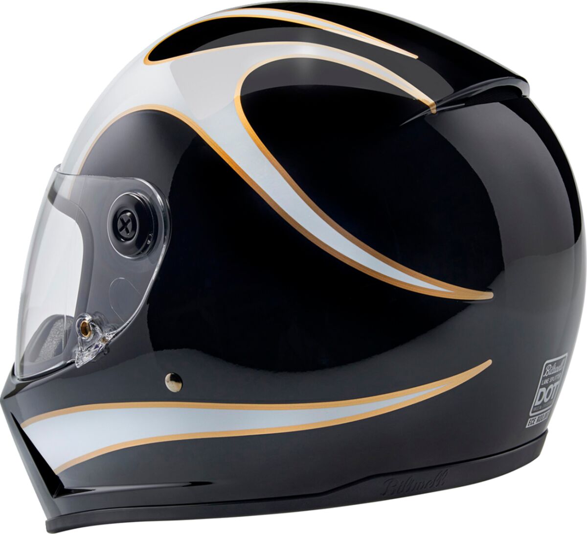 BILTWELL HELMET LANESPLITTER GLOSS BLAC 1004-570-503