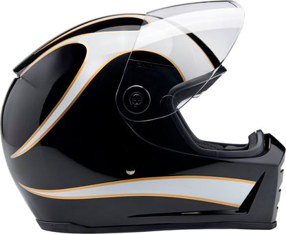 BILTWELL HELMET LANESPLITTER GLOSS BLAC 1004-570-503
