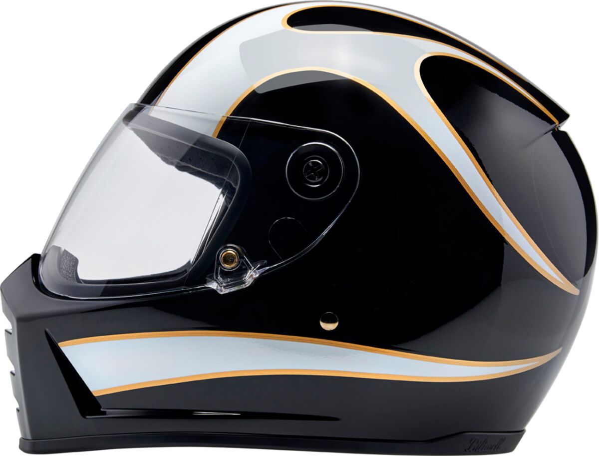 BILTWELL HELMET LANESPLITTER GLOSS BLAC 1004-570-503