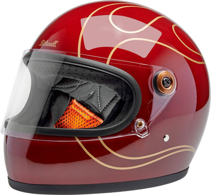 BILTWELL HELMET GRINGO S GLOSS GRNT RD FLM SM 1003-594-502