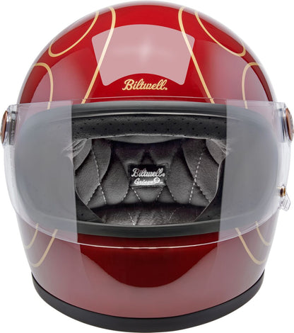 BILTWELL HELMET GRINGO S GLOSS GRNT RD FLM SM 1003-594-502