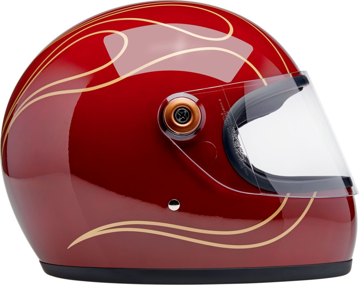 BILTWELL HELMET GRINGO S GLOSS GRNT RD FLM SM 1003-594-502