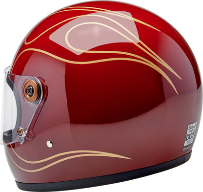 BILTWELL HELMET GRINGO S GLOSS GRNT RD FLM SM 1003-594-502