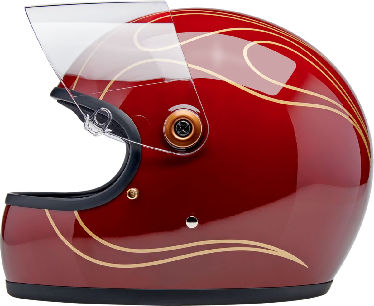 BILTWELL HELMET GRINGO S GLOSS GRNT RD FLM SM 1003-594-502