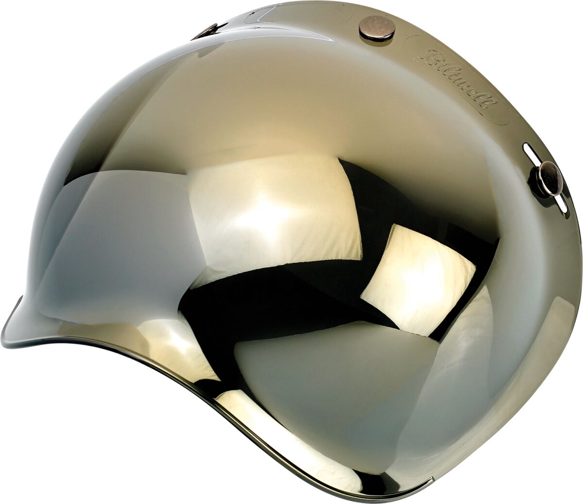 BILTWELL POLYCARBONATE ANTI-FOG BUBBLE SHIELD GOLD MIRROR 2001-222