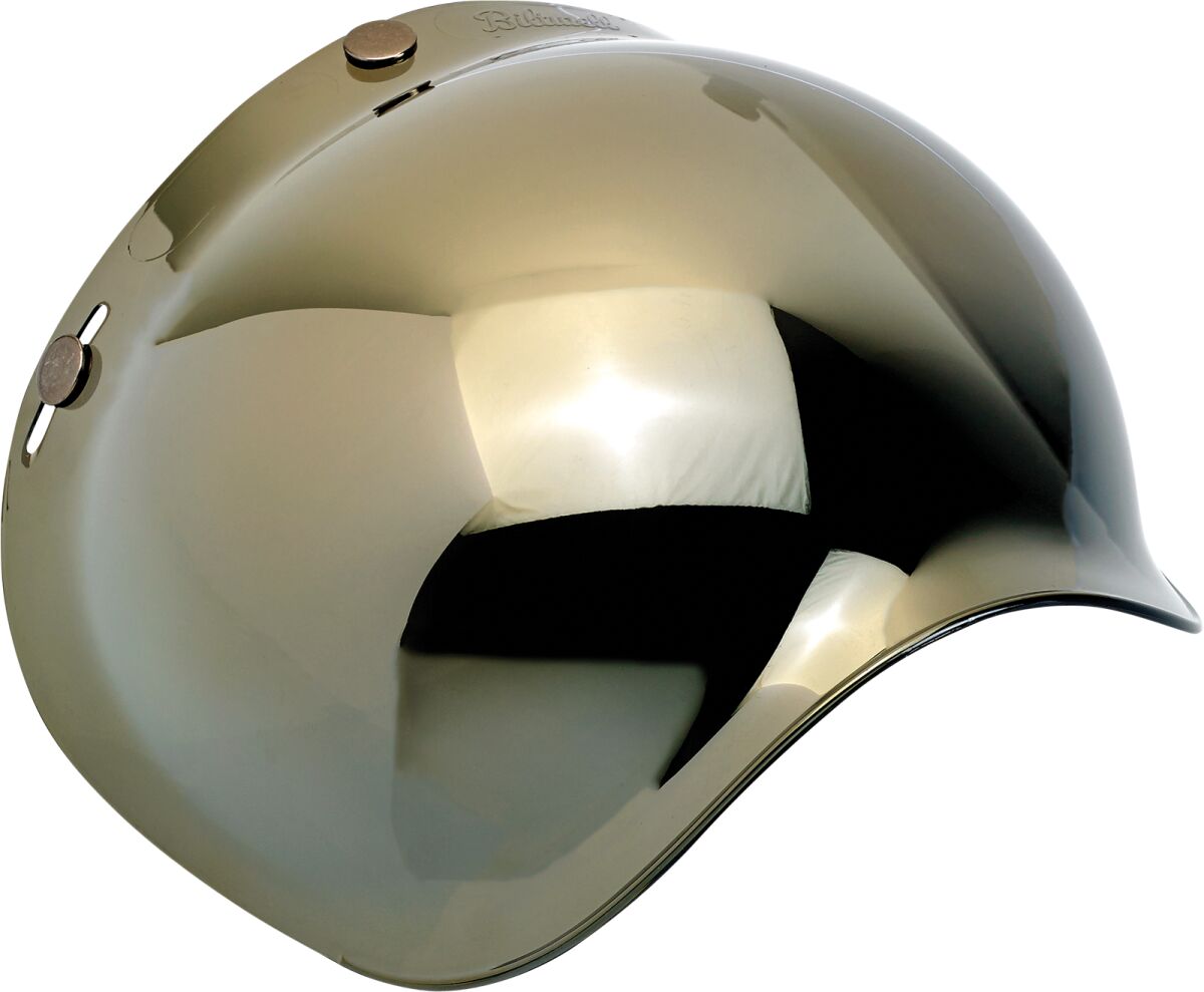 BILTWELL POLYCARBONATE ANTI-FOG BUBBLE SHIELD GOLD MIRROR 2001-222