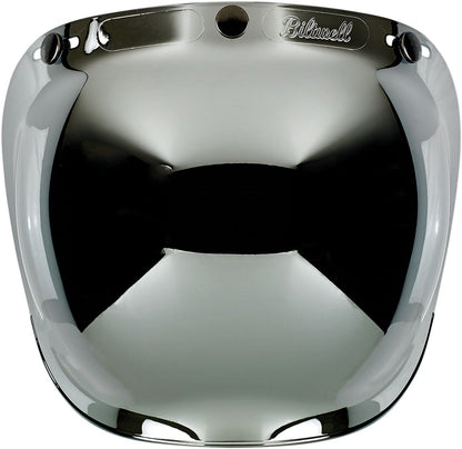 BILTWELL POLYCARBONATE ANTI-FOG BUBBLE SHIELD CHROME MIRROR 2001-221