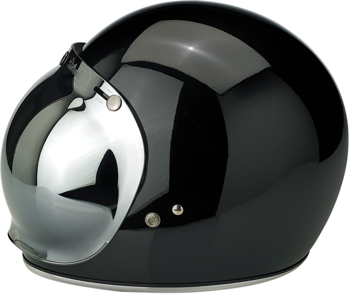 BILTWELL POLYCARBONATE ANTI-FOG BUBBLE SHIELD CHROME MIRROR 2001-221
