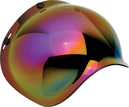 BILTWELL POLYCARBONATE ANTI-FOG BUBBLE SHIELD RAINBOW MIRROR 2001-223