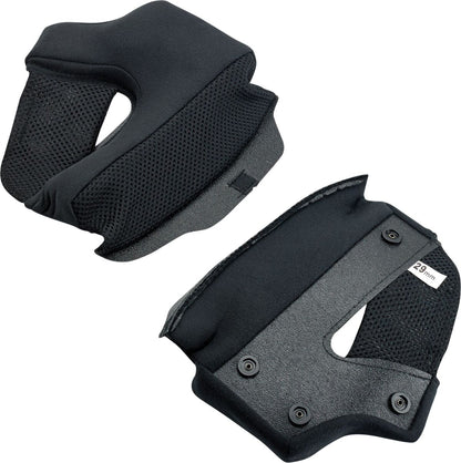 BILTWELL LANE SPLITTER CHEEK PADS BLACK 38 MM 0004-020-0138