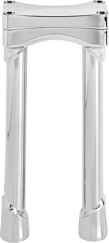 BILTWELL Chrome 10" Oversized Murdock Risers 6413-105-10