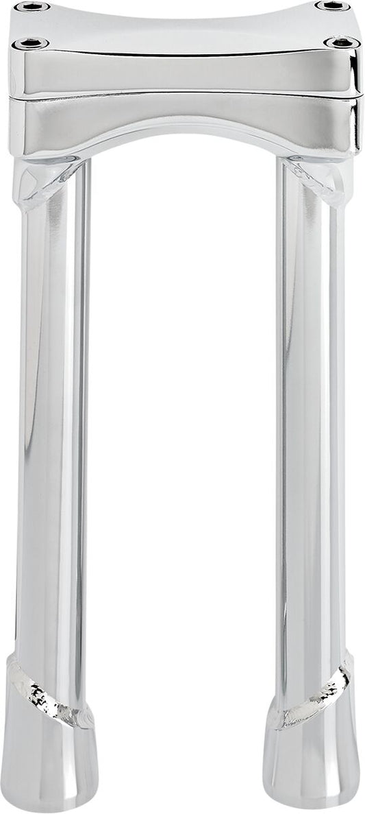 BILTWELL Chrome 10" Oversized Murdock Risers 6413-105-10