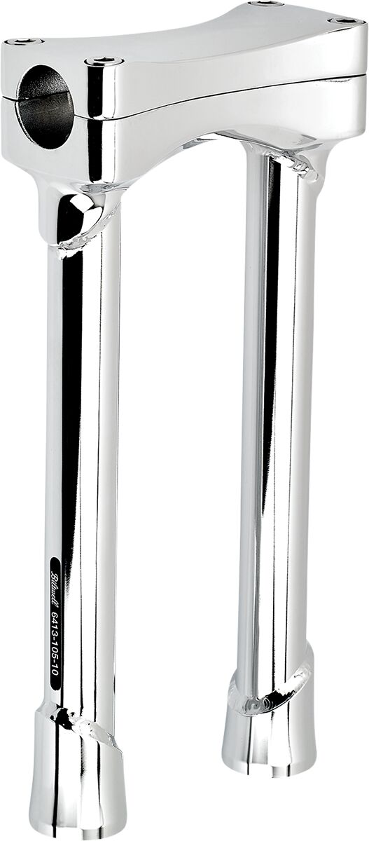 BILTWELL Chrome 10" Oversized Murdock Risers 6413-105-10