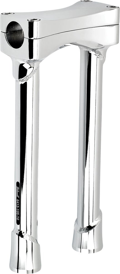 BILTWELL Chrome 10" Oversized Murdock Risers 6413-105-10