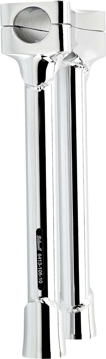 BILTWELL Chrome 10" Oversized Murdock Risers 6413-105-10