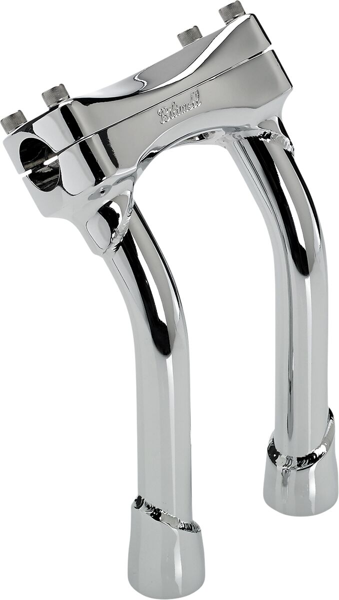 BILTWELL Chrome 8" Oversized Murdock Pullback Risers 6414-105-08