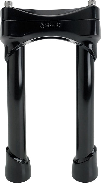 BILTWELL Black 8" Oversized Murdock Pullback Risers 6414-201-08
