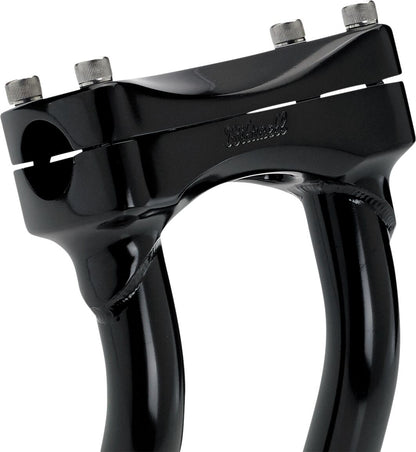 BILTWELL Black 8" Oversized Murdock Pullback Risers 6414-201-08