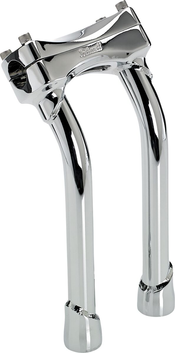 BILTWELL Chrome 10" Oversized Murdock Pullback Risers 6414-105-10