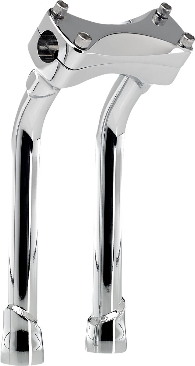 BILTWELL Chrome 10" Oversized Murdock Pullback Risers 6414-105-10