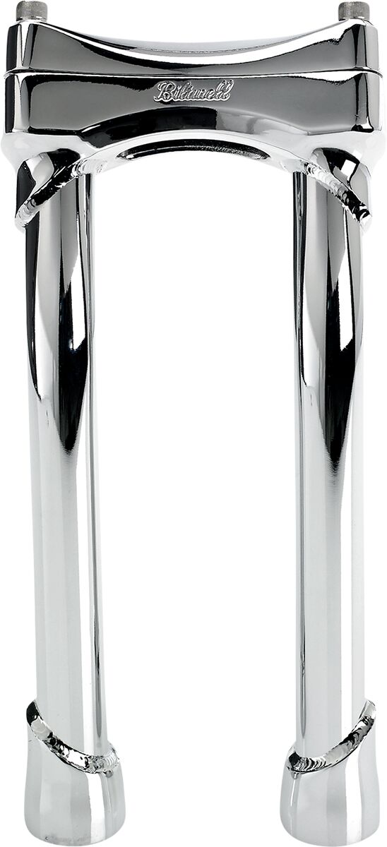 BILTWELL Chrome 10" Oversized Murdock Pullback Risers 6414-105-10