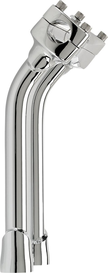 BILTWELL Chrome 10" Oversized Murdock Pullback Risers 6414-105-10