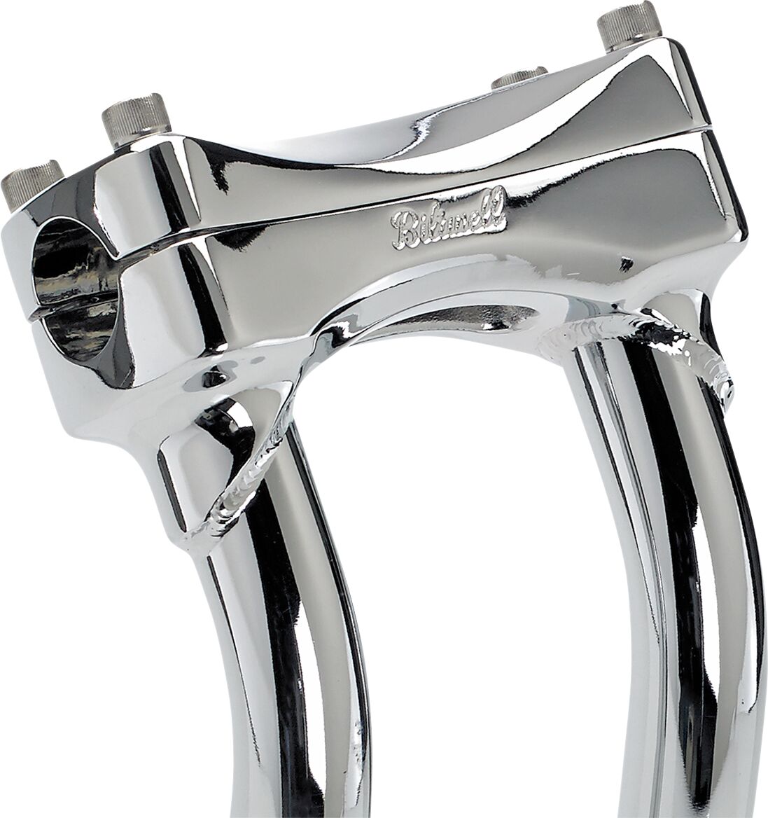 BILTWELL Chrome 10" Oversized Murdock Pullback Risers 6414-105-10