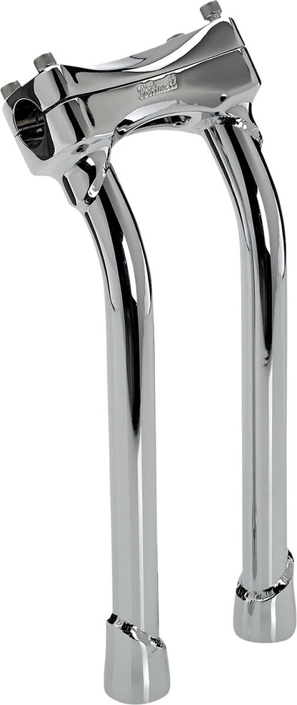 BILTWELL Chrome 12" Oversized Murdock Pullback Risers 6414-105-12