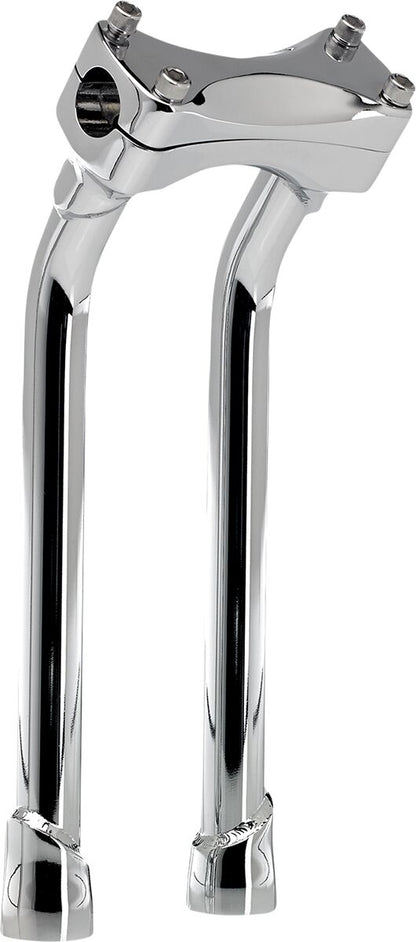 BILTWELL Chrome 12" Oversized Murdock Pullback Risers 6414-105-12