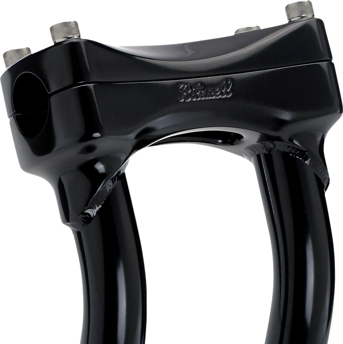 BILTWELL Black 12" Oversized Murdock Pullback Risers 6414-201-12