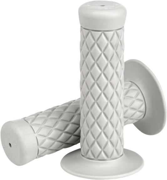 BILTWELL Thruster 1" Grips Kraton Rubber White 6702-0201