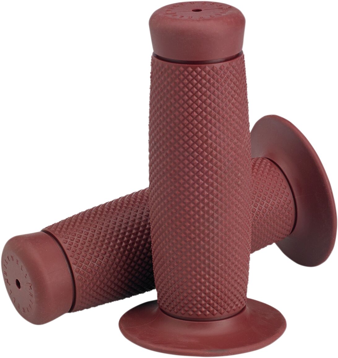 BILTWELL RENEGADE 1" GRIPS KRATON RUBBER OXBLOOD 6704-0301