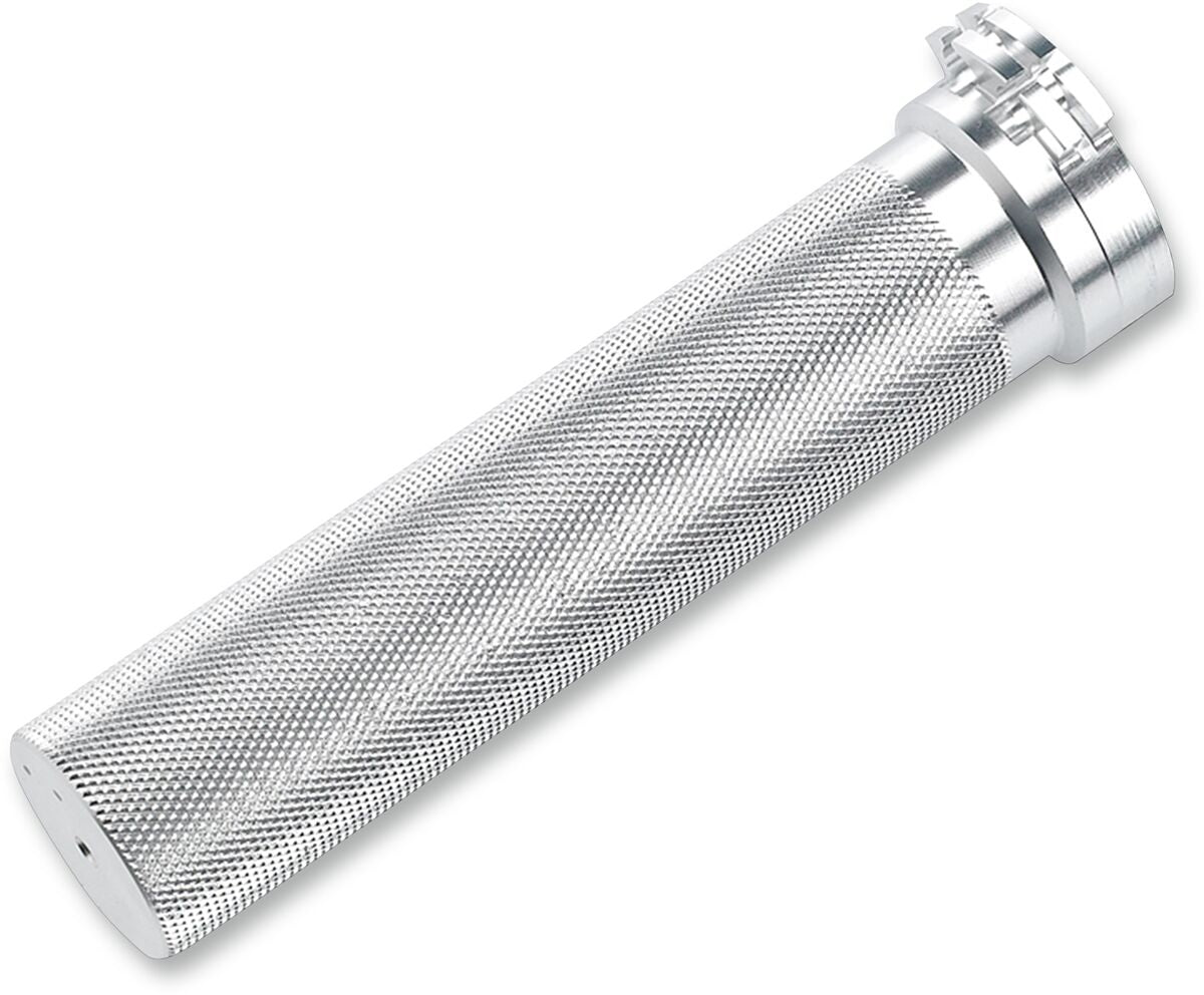 BILTWELL WHISKEY 1" THROTTLE DUAL CABLE TUBE POLISHED 6603-203-01