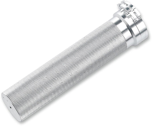 BILTWELL Whiskey 1" Throttle DUAL Cable Tube Polished 6603-203-01