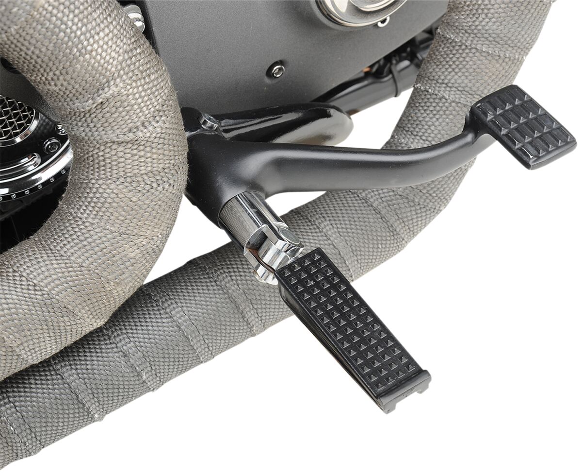 BILTWELL SANDERSON STEEL FOOTPEGS BLACK ELECTROPLATE 7001-201-01