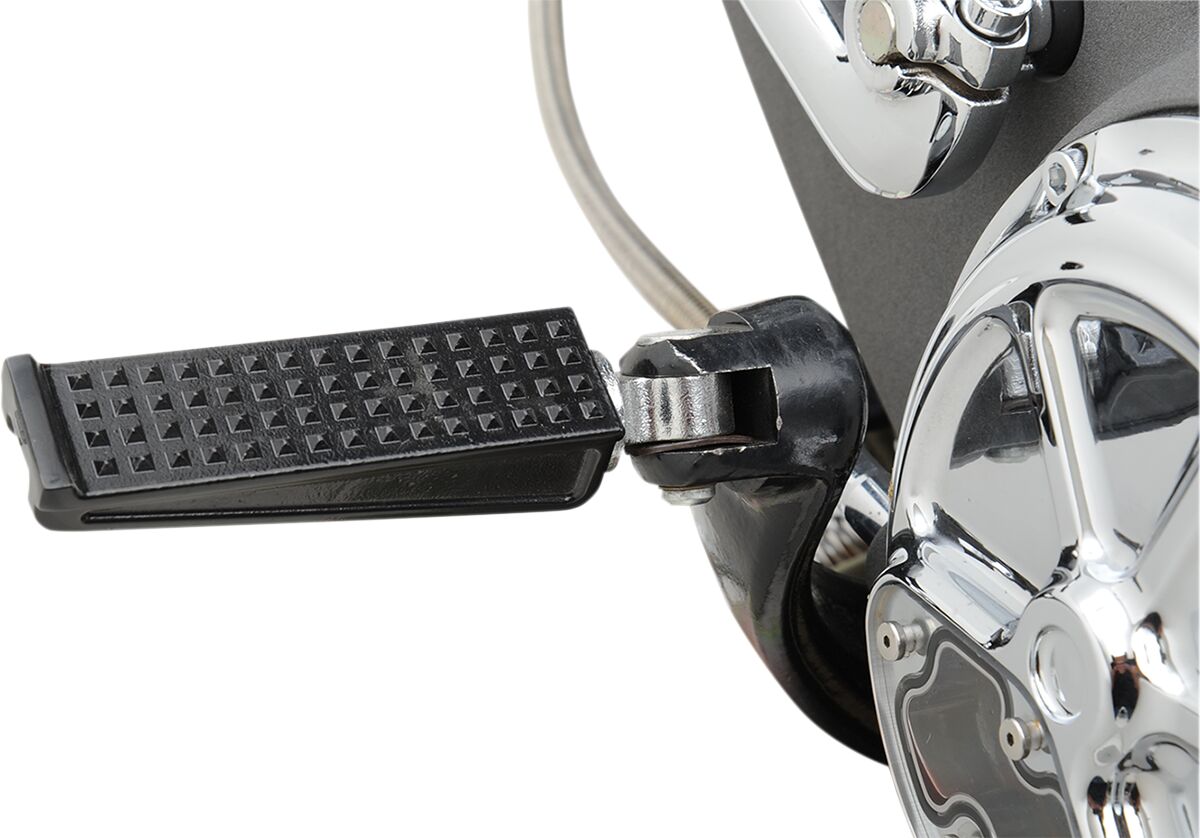 BILTWELL SANDERSON STEEL FOOTPEGS BLACK ELECTROPLATE 7001-201-01