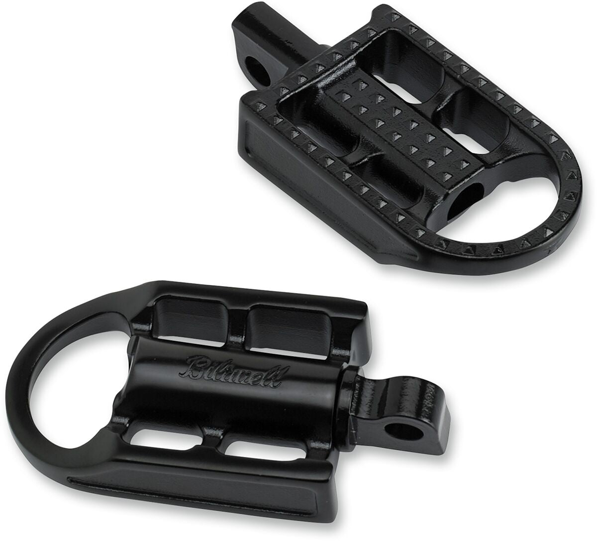 BILTWELL MUSHMAN STEEL FOOTPEGS BLACK ELECTROPLATE 7002-201-01