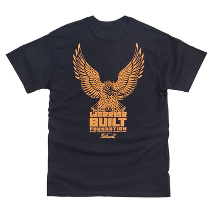 BILTWELL TEE WARRIOR BUILT EAGLE BK SM 8101-088-002