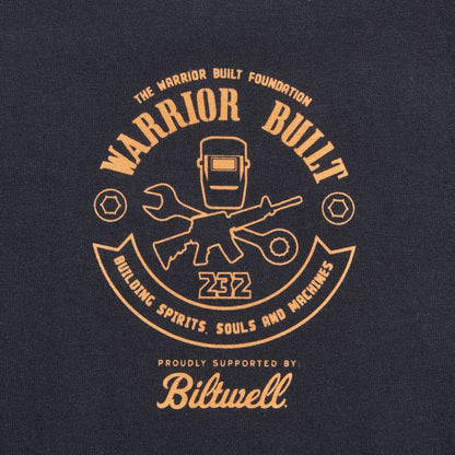 BILTWELL TEE WARRIOR BUILT EAGLE BK MD 8101-088-003