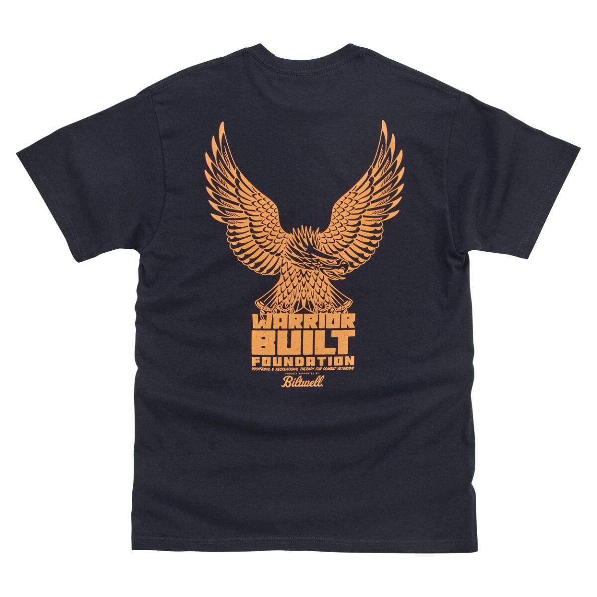 BILTWELL TEE WARRIOR BUILT EAGLE BK MD 8101-088-003