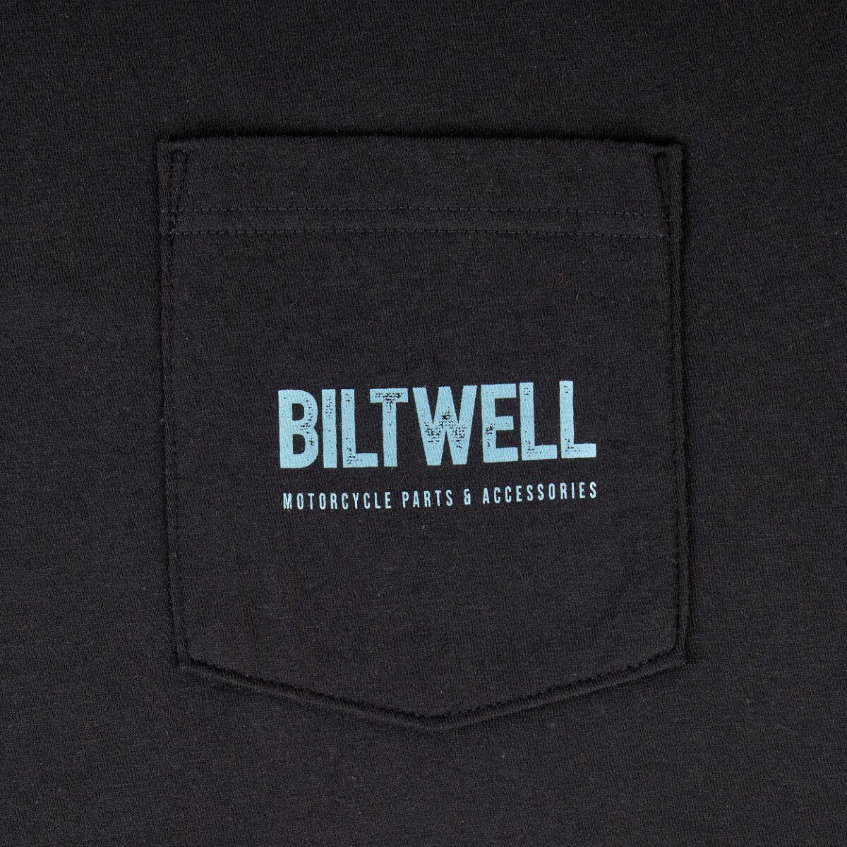 BILTWELL TEE OLD JUNK POCKET BK BK SM 8102-136-002