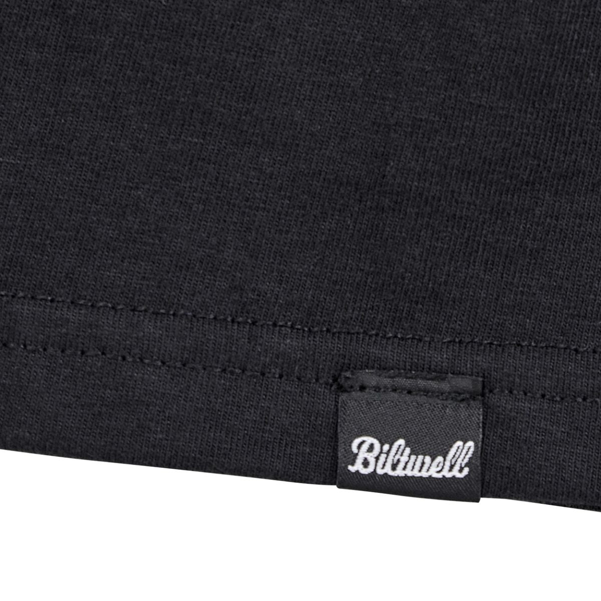 BILTWELL TEE OLD JUNK POCKET BK BK SM 8102-136-002