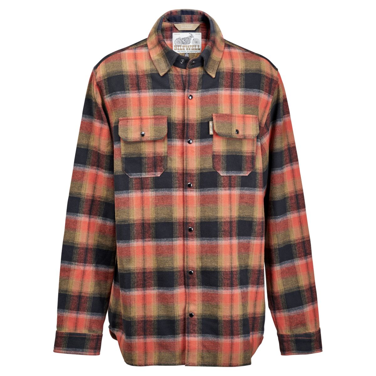 BILTWELL SHIRT FLANNEL HI TEST RUST XS 8128-125-001