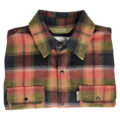 BILTWELL SHIRT FLANNEL HI TEST RUST XS 8128-125-001