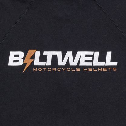 BILTWELL HOODIE BOLTS ZIP BLACK SM 8123-023-002