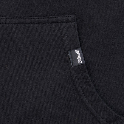 BILTWELL HOODIE BOLTS ZIP BLACK SM 8123-023-002