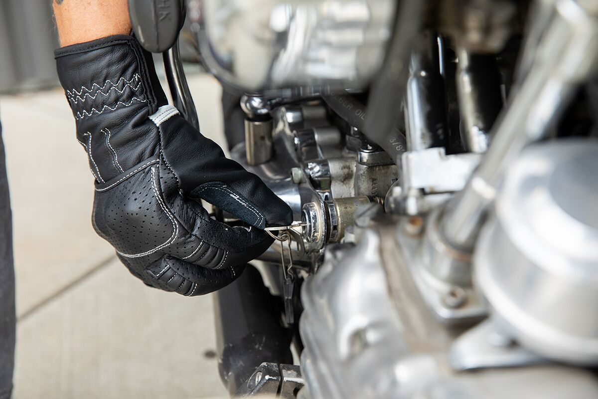 BILTWELL GLOVE BORREGO BK/CMT XS 1506-0104-301