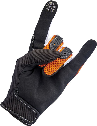 BILTWELL GLOVES ANZA ORG/BLK XS 1507-0601-001