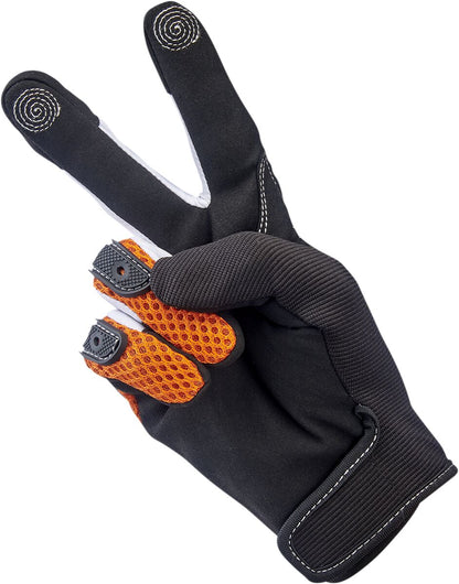BILTWELL GLOVES ANZA ORG/BLK SM 1507-0601-002