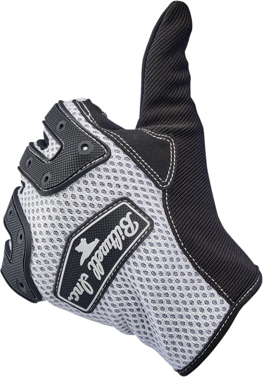 BILTWELL GLOVES ANZA WHT/BLK XS 1507-0401-001